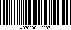Código de barras (EAN, GTIN, SKU, ISBN): '4870000113286'