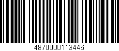 Código de barras (EAN, GTIN, SKU, ISBN): '4870000113446'