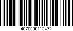 Código de barras (EAN, GTIN, SKU, ISBN): '4870000113477'