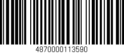 Código de barras (EAN, GTIN, SKU, ISBN): '4870000113590'