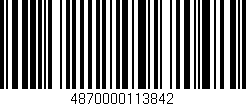 Código de barras (EAN, GTIN, SKU, ISBN): '4870000113842'