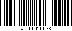 Código de barras (EAN, GTIN, SKU, ISBN): '4870000113866'