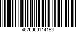 Código de barras (EAN, GTIN, SKU, ISBN): '4870000114153'