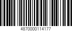 Código de barras (EAN, GTIN, SKU, ISBN): '4870000114177'