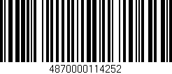 Código de barras (EAN, GTIN, SKU, ISBN): '4870000114252'