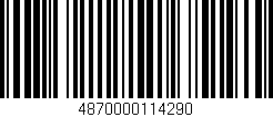 Código de barras (EAN, GTIN, SKU, ISBN): '4870000114290'