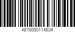 Código de barras (EAN, GTIN, SKU, ISBN): '4870000114634'