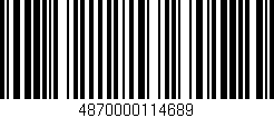 Código de barras (EAN, GTIN, SKU, ISBN): '4870000114689'