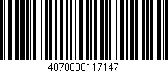 Código de barras (EAN, GTIN, SKU, ISBN): '4870000117147'