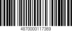 Código de barras (EAN, GTIN, SKU, ISBN): '4870000117369'
