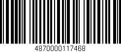 Código de barras (EAN, GTIN, SKU, ISBN): '4870000117468'
