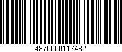 Código de barras (EAN, GTIN, SKU, ISBN): '4870000117482'