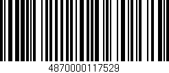 Código de barras (EAN, GTIN, SKU, ISBN): '4870000117529'