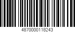 Código de barras (EAN, GTIN, SKU, ISBN): '4870000118243'