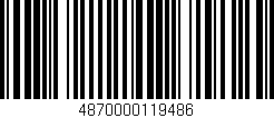 Código de barras (EAN, GTIN, SKU, ISBN): '4870000119486'