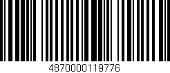 Código de barras (EAN, GTIN, SKU, ISBN): '4870000119776'
