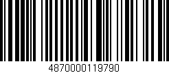 Código de barras (EAN, GTIN, SKU, ISBN): '4870000119790'