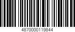 Código de barras (EAN, GTIN, SKU, ISBN): '4870000119844'