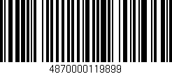 Código de barras (EAN, GTIN, SKU, ISBN): '4870000119899'