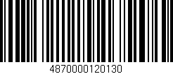 Código de barras (EAN, GTIN, SKU, ISBN): '4870000120130'