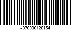 Código de barras (EAN, GTIN, SKU, ISBN): '4870000120154'