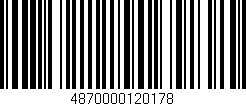 Código de barras (EAN, GTIN, SKU, ISBN): '4870000120178'