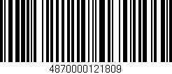 Código de barras (EAN, GTIN, SKU, ISBN): '4870000121809'
