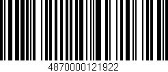Código de barras (EAN, GTIN, SKU, ISBN): '4870000121922'