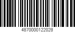 Código de barras (EAN, GTIN, SKU, ISBN): '4870000122028'