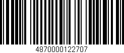 Código de barras (EAN, GTIN, SKU, ISBN): '4870000122707'