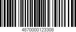Código de barras (EAN, GTIN, SKU, ISBN): '4870000123308'