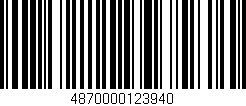 Código de barras (EAN, GTIN, SKU, ISBN): '4870000123940'