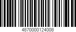 Código de barras (EAN, GTIN, SKU, ISBN): '4870000124008'