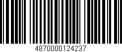 Código de barras (EAN, GTIN, SKU, ISBN): '4870000124237'