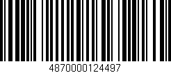Código de barras (EAN, GTIN, SKU, ISBN): '4870000124497'