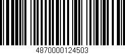 Código de barras (EAN, GTIN, SKU, ISBN): '4870000124503'