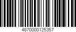 Código de barras (EAN, GTIN, SKU, ISBN): '4870000125357'