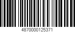 Código de barras (EAN, GTIN, SKU, ISBN): '4870000125371'