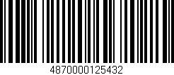 Código de barras (EAN, GTIN, SKU, ISBN): '4870000125432'