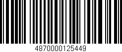 Código de barras (EAN, GTIN, SKU, ISBN): '4870000125449'