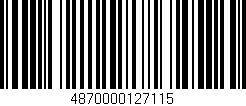 Código de barras (EAN, GTIN, SKU, ISBN): '4870000127115'
