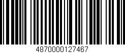 Código de barras (EAN, GTIN, SKU, ISBN): '4870000127467'