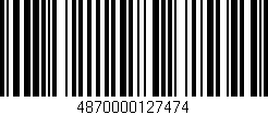 Código de barras (EAN, GTIN, SKU, ISBN): '4870000127474'
