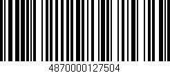 Código de barras (EAN, GTIN, SKU, ISBN): '4870000127504'