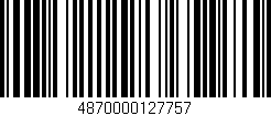 Código de barras (EAN, GTIN, SKU, ISBN): '4870000127757'