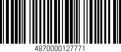 Código de barras (EAN, GTIN, SKU, ISBN): '4870000127771'