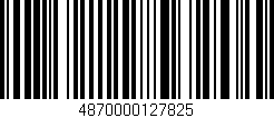 Código de barras (EAN, GTIN, SKU, ISBN): '4870000127825'