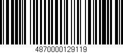Código de barras (EAN, GTIN, SKU, ISBN): '4870000129119'