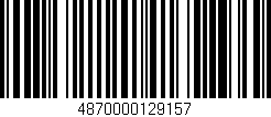 Código de barras (EAN, GTIN, SKU, ISBN): '4870000129157'