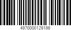 Código de barras (EAN, GTIN, SKU, ISBN): '4870000129188'